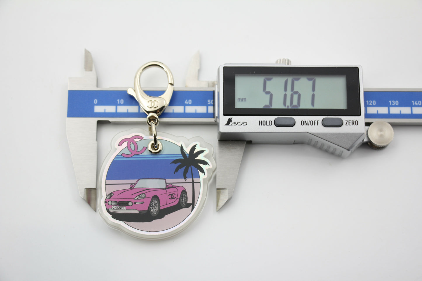 Chanel D24C Resin Resort Collection Pink Sports Car Handbag Charm