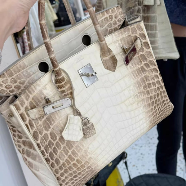 Hermès Birkin 25 Himalaya crocodile leather palladium hardware