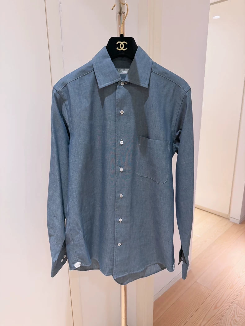 Loro Piana blue blouse