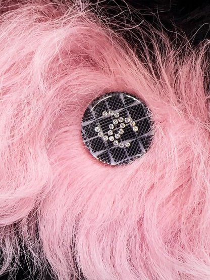 Chanel 21K Black and Pink Fur Coat