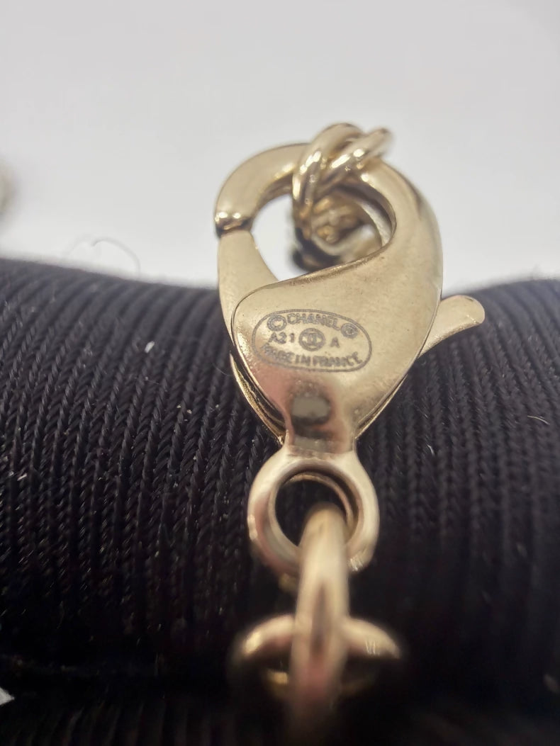 Chanel 21A leather Necklace