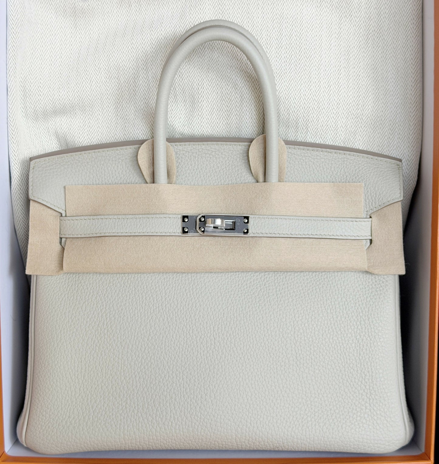 Hermès Birkin 25 Gris Perle Togo Leather with Palladium Hardware