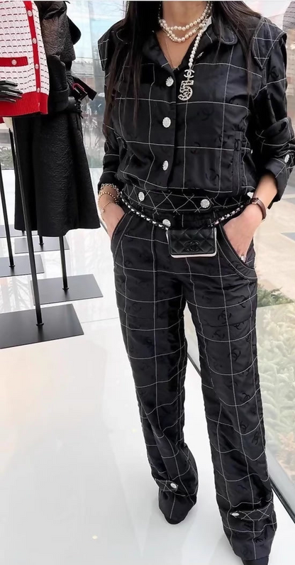 Chanel 23C Black Formula 1 jumpsuit