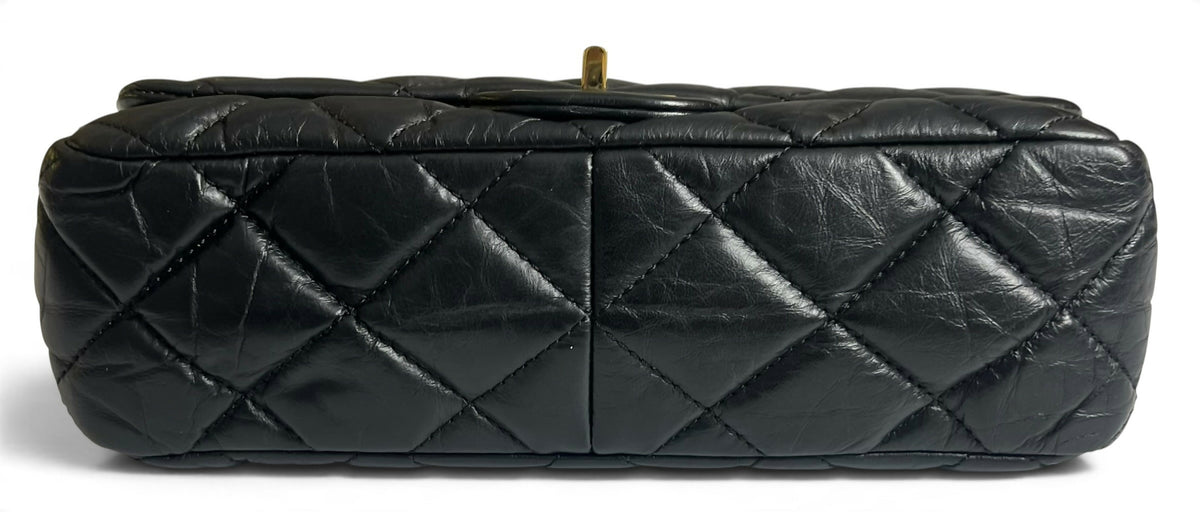 Chanel Mini Hanger Black Flap Bag gold hardware