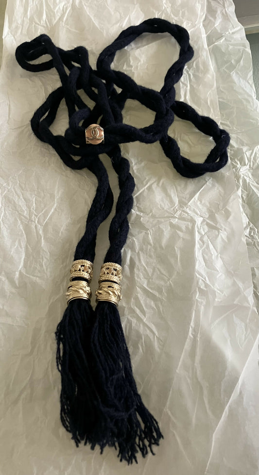 Chanel wool rope belt