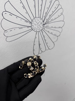 Chanel 20B classic double C brooch,
