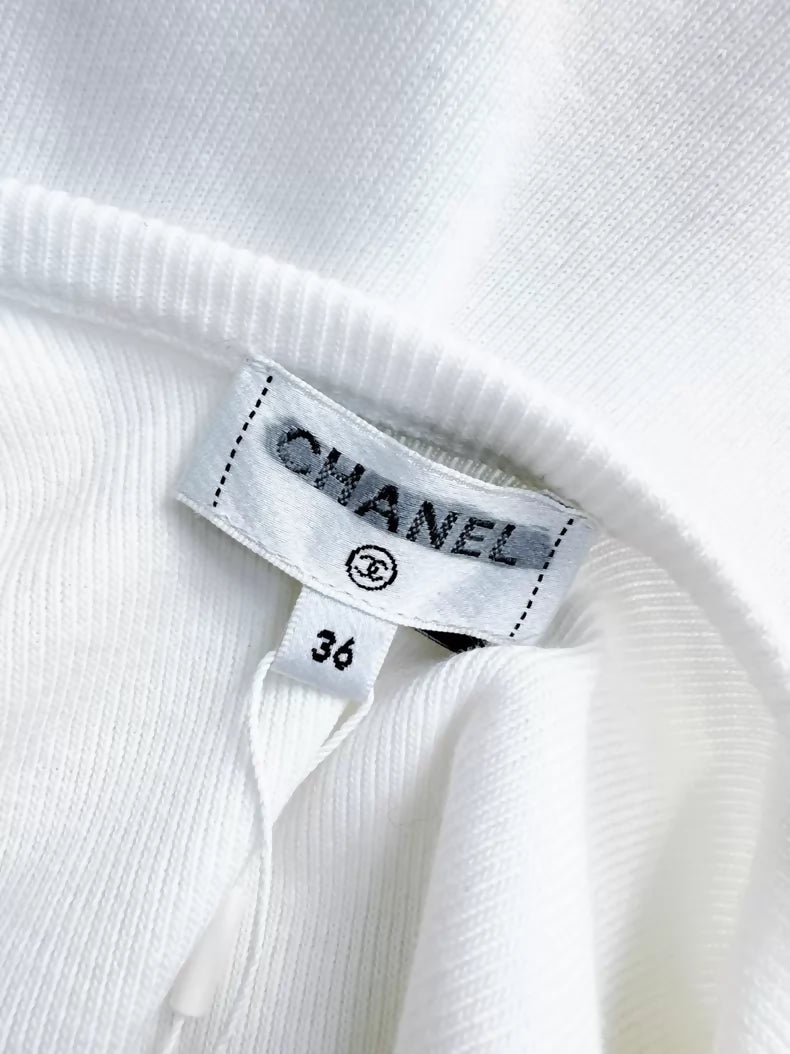 Chanel 23C F1 white dress