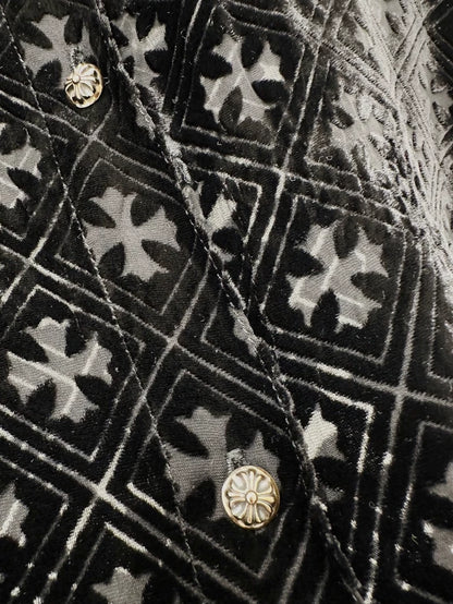 Chrome Hearts black velvet shirt