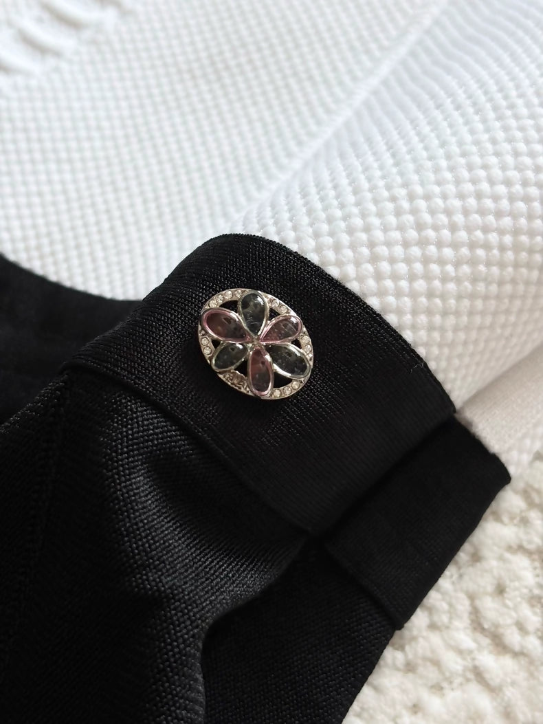 Chanel 25P Black and White Jumpsuit