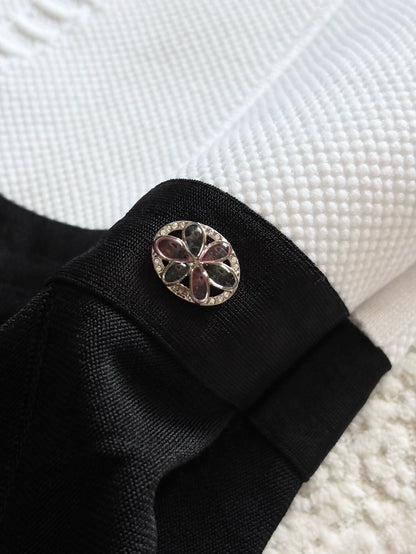 Chanel 25P Black and White Jumpsuit