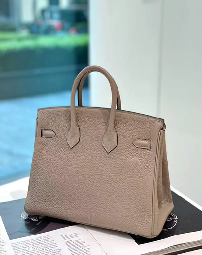 Hermes Birkin 25 Gris Asphalt Togo Leather Palladium Hardware