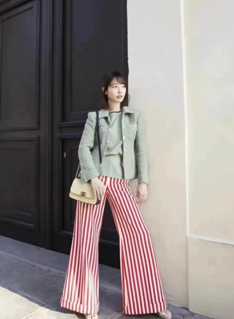 Chanel green tweed jacket