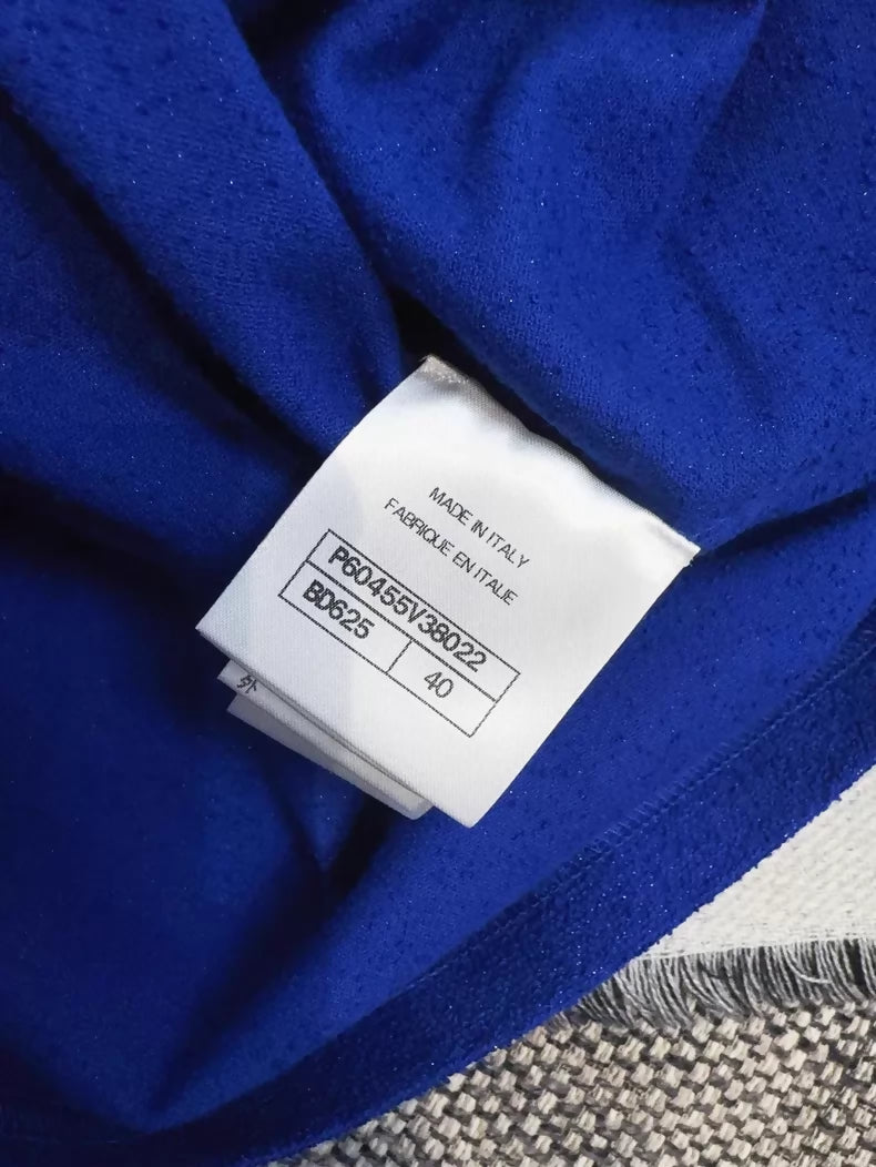 Chanel 19c Blue Nautical Cruise Print T-Shirt