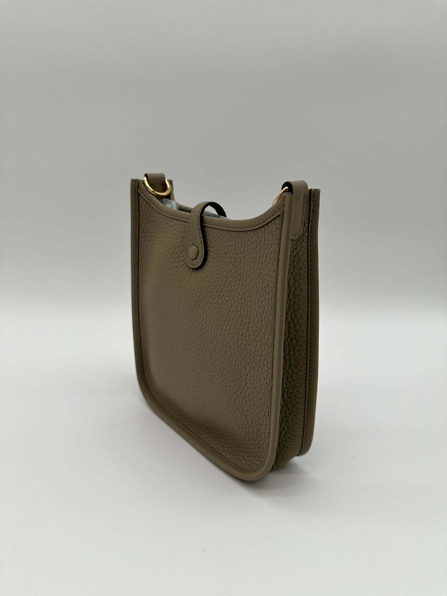 Hermes Mini Evelyne Clemence Beige Marfa GHW Stamp W 2025