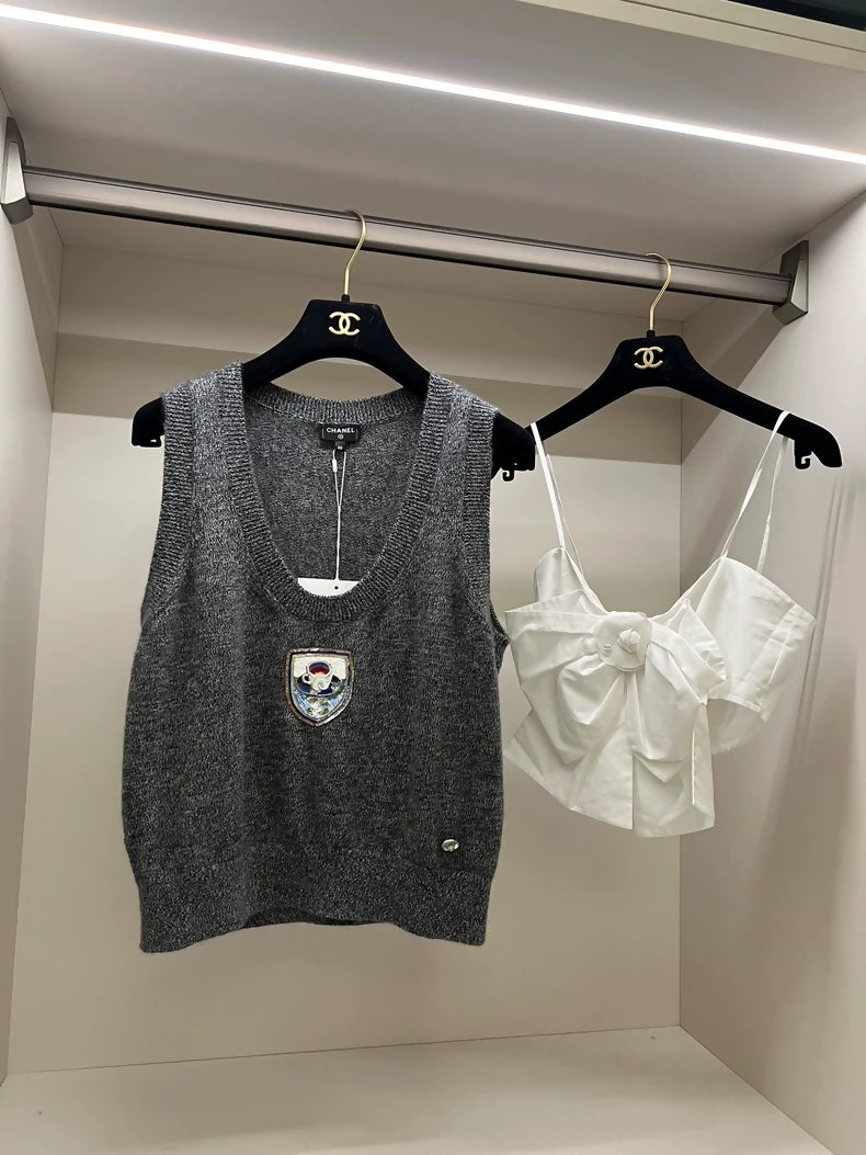 Chanel 24A cashmere top