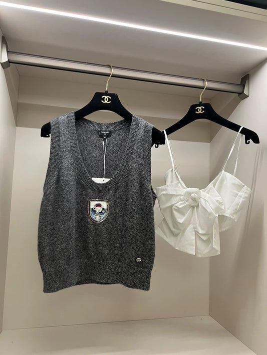 Chanel 24A cashmere top