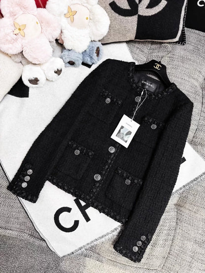 Chanel 16A black tweed jacket