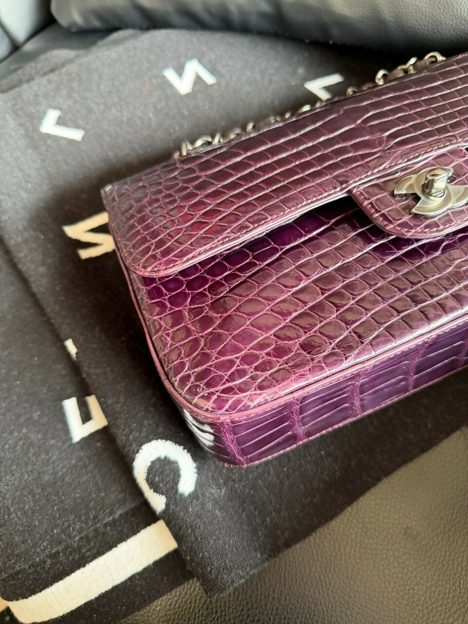 Chanel Medium Classic Flap – Exotic Alligator . Series 15 (2011)