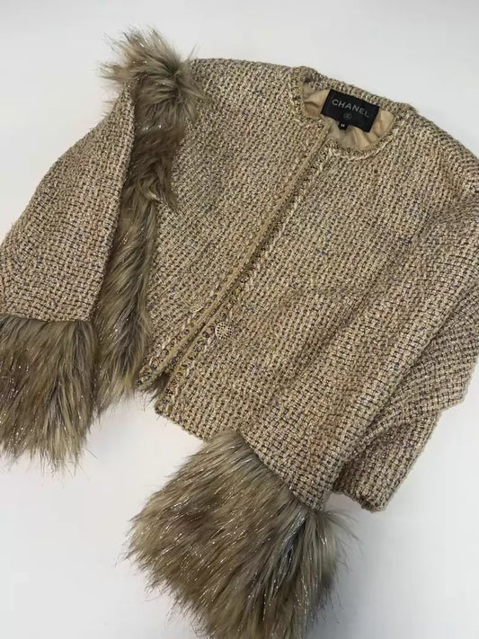 Chanel 21A Gold tweed Jacket