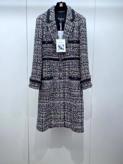 CHANEL 23C black & multicolour tweed jacket