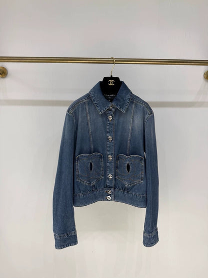 Chanel 24P double C two-pocket denim jacket
