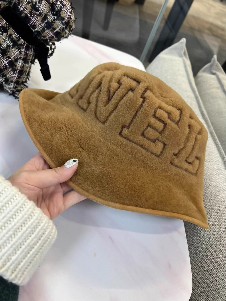 Chanel 24N Brown Hat with Large Logo