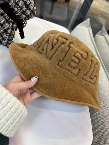 Chanel 24N Brown Hat with Large Logo