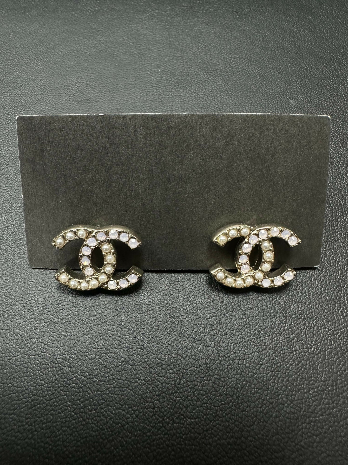 Chanel 2013 Imitation Pearl Coco Mark Earrings