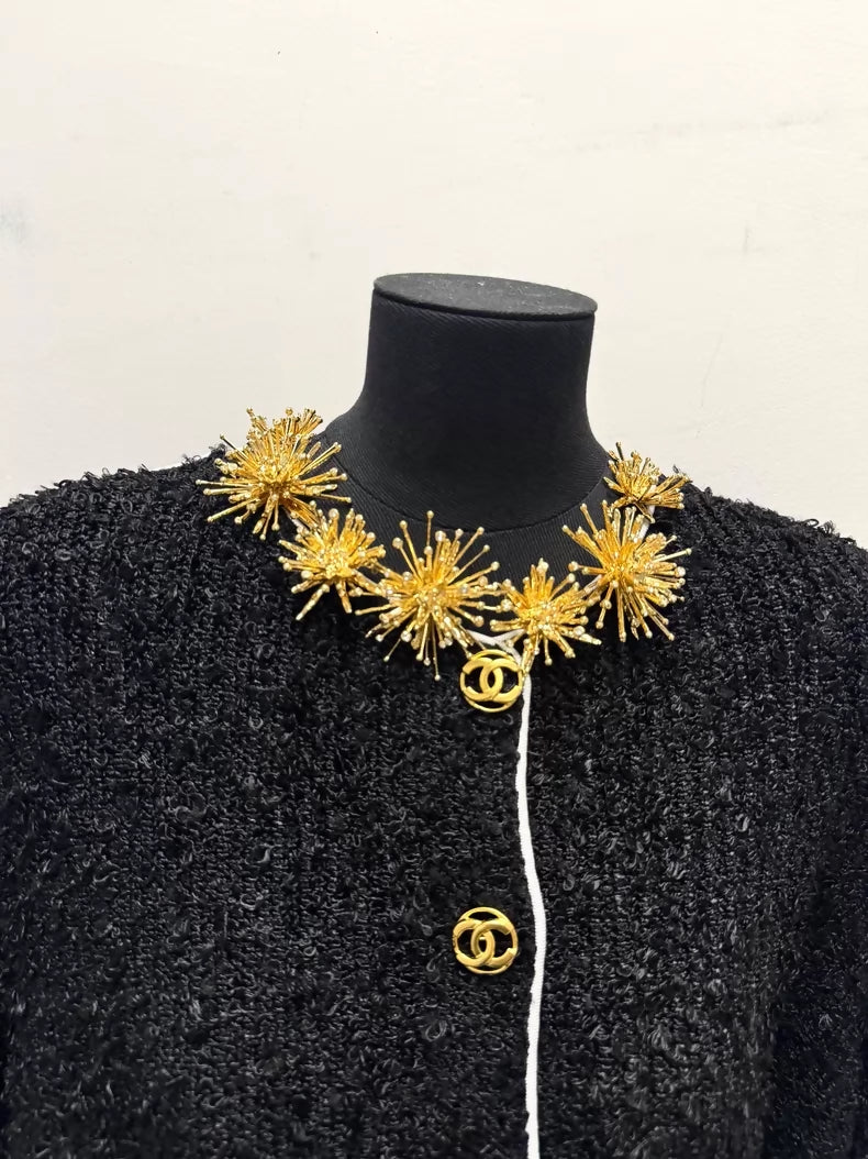Chanel 26S Gold Firework Necklace