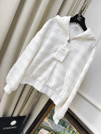 Chanel 24M Coco beach white hoodie