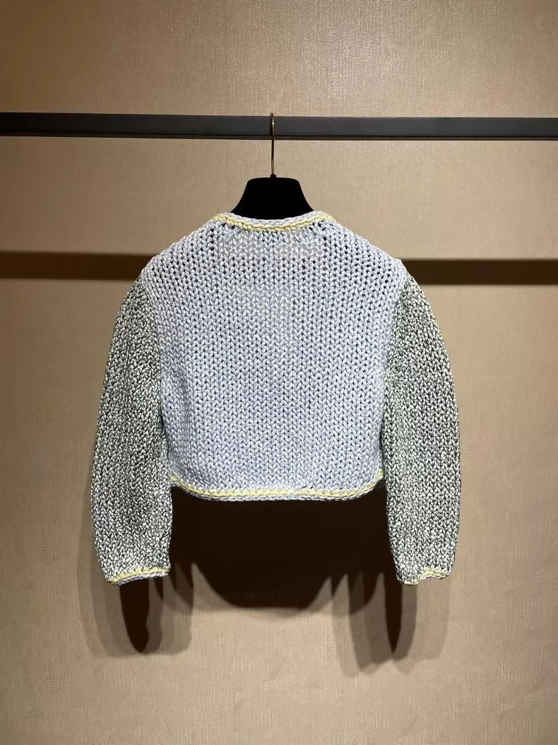 マカロンです。 CHANEL シャネル Chanel 23P macaron-colored knit cardigan. – Wararni.com
