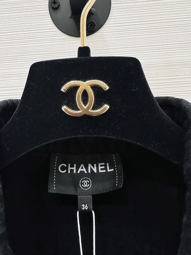Chanel 24A denim vest jacket