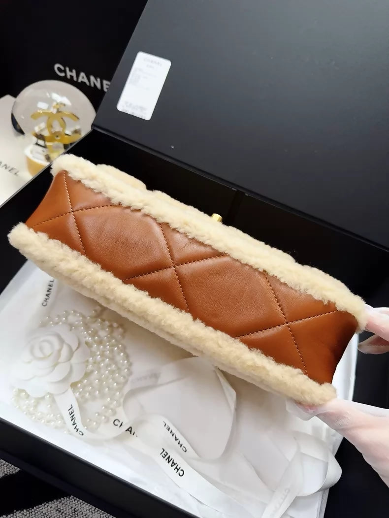 Chanel 24K teddy bear CF bag