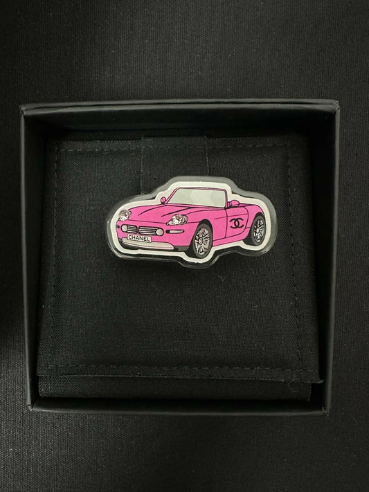 Chanel 2024 Acrylic Pick Car Motif Brooch