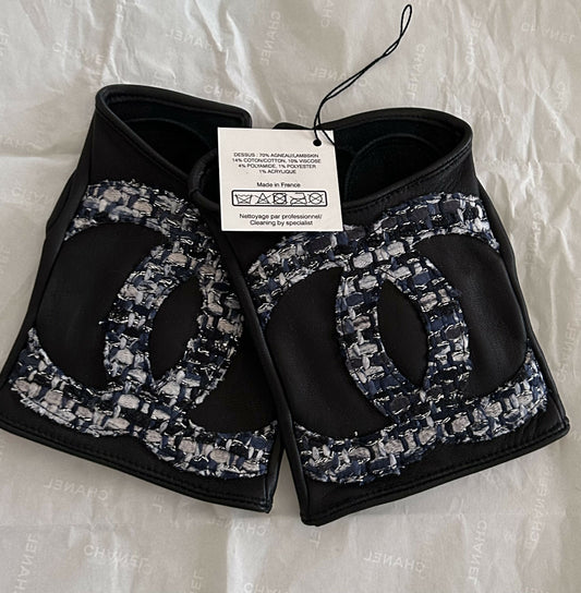 Chanel fingerless gloves