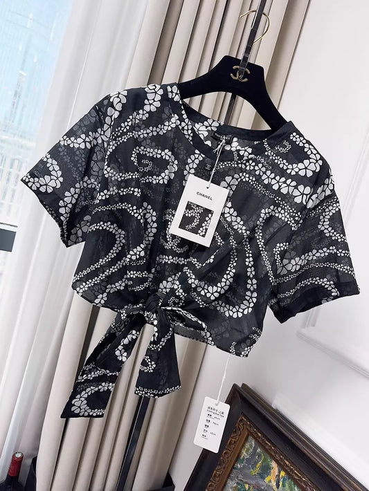 Chanel Coco Beach Black Top