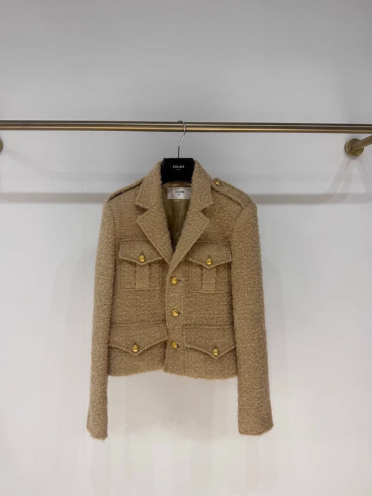 Celine chai seirling tweed Coat
