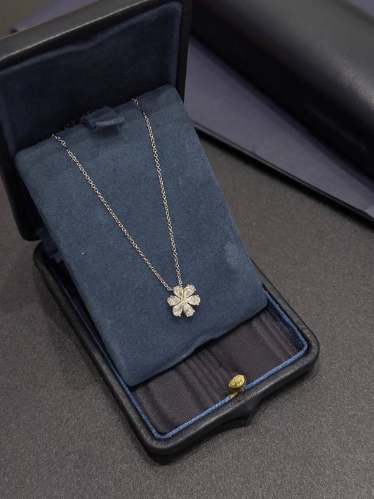 Harry Winston Flower Platinum Diamond Necklace