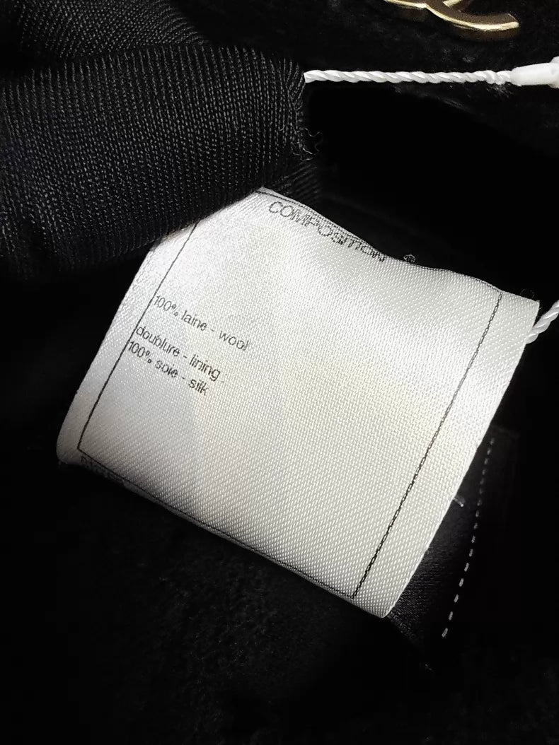 Chanel 13A Black Wool Jacket