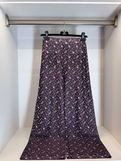 Chanel 24B Floral Pearl Pants