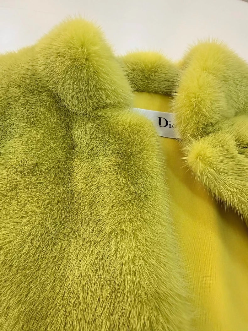 Dior 2023 mink fur coat