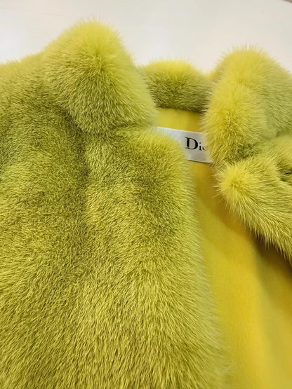 Dior 2023 mink fur coat