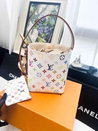 LOUIS VUITTON LV X TM Monogram Multicolor All In BB White