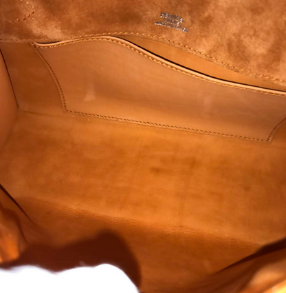 Hermes Mini Kelly Pochettes Orange Suede with palladium hardware