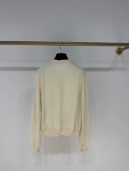 Loro Piana Fall/Winter 2025 Exquisite Gold-Button Baby Cashmere Knit Cardigan