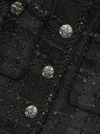 Chanel 23S Black tweed dress