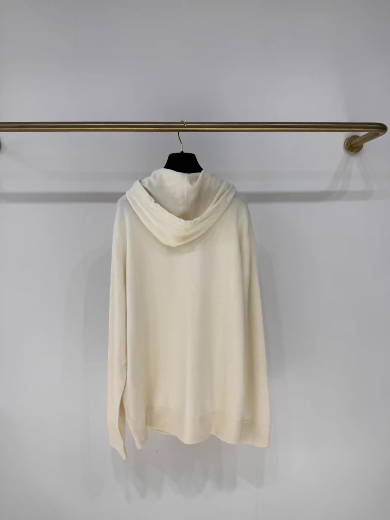 Brunello Cucinelli 100% Cashmere Hoodie/Knit Top