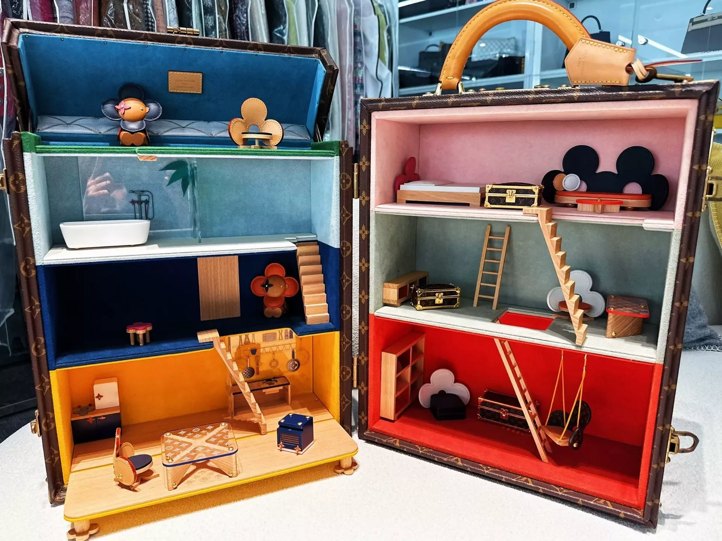 LV Louis Vuitton Vivienne dollhouse suitcase