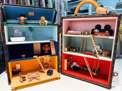 LV Louis Vuitton Vivienne dollhouse suitcase