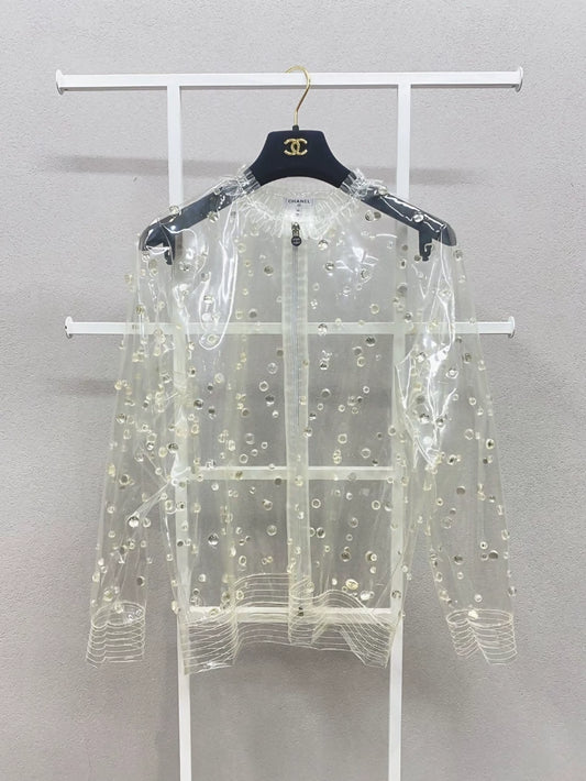 Chanel transparent raincoat